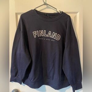 Finland Long-sleeve Navy Shirt
